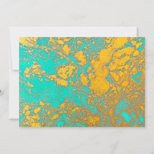 Zuidwest Turquoise en Gouden Mineralen Kaart (Achterkant)