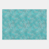 Zuidwest Turquoise geometrische patronen Inpakpapier Vel (Voorkant 2)