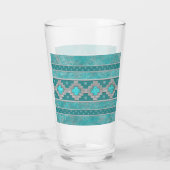 Zuidwest Turquoise Patroon Glas (Achterkant)