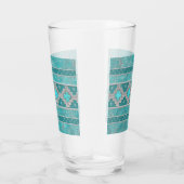 Zuidwest Turquoise Patroon Glas (Rechts)