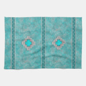 Zuidwest Turquoise Theedoek (Horizontaal)