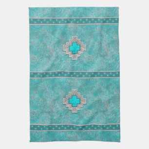 Zuidwest Turquoise Theedoek