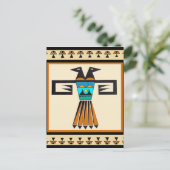 Zuidwest Twin Bird Head Briefkaart (Staand voorkant)