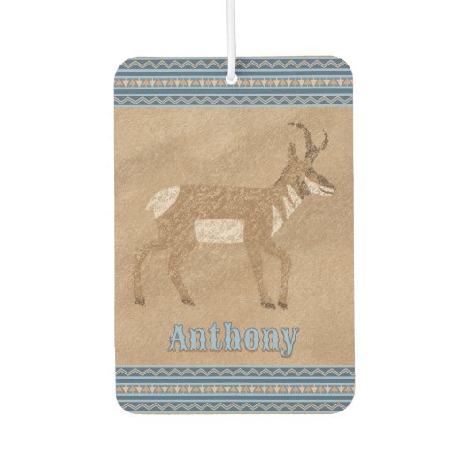 Zuidwest Wandelen Pronghorn Antelope Gepersonalise Luchtverfrisser (Voorkant)