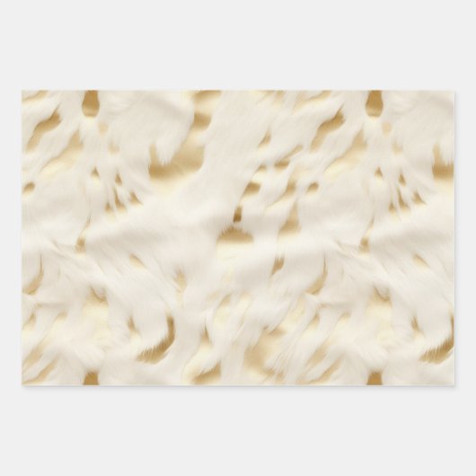 Zuidwest Western Goud Wit Koeienhuid Inpakpapier Vel (Voorkant)