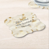 Zuidwest Western Goud Wit Koeienhuid Kartonnen Onderzetters (Gekanteld)