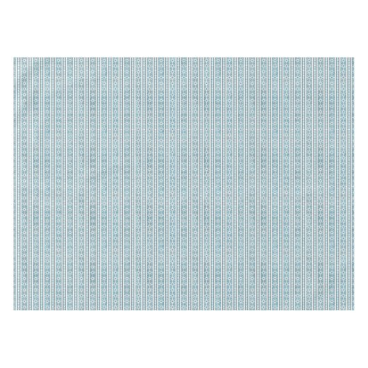 Zuidwest Winter Geometrische Sneeuwvlok Pine Blue Tafelkleed (Voorkant (Horizontaal))