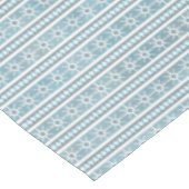 Zuidwest Winter Geometrische Sneeuwvlok Pine Blue  Tafelkleed (Gekanteld)