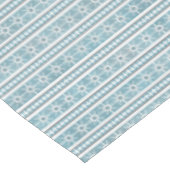 Zuidwest Winter Geometrische Sneeuwvlok Pine Blue  Tafelkleed (Gekanteld)