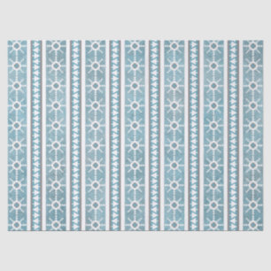 Zuidwest Winter Sneeuwvlokken & Pine Trees Blauw Tissuepapier