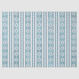 Zuidwest Winter Sneeuwvlokken & Pine Trees Blauw Tissuepapier