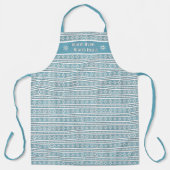 Zuidwest Winter Snowflake Pine Gepersonaliseerd Bl Schort (Voorkant)