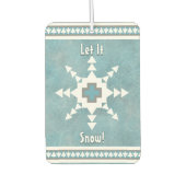 Zuidwest Winter Snowflake Pine Trees Gepersonalise Luchtverfrisser (Voorkant)