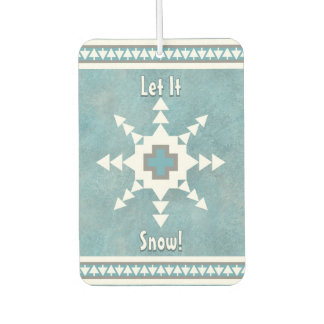 Zuidwest Winter Snowflake Pine Trees Gepersonalise Luchtverfrisser