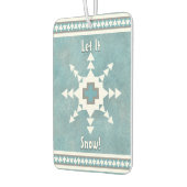 Zuidwest Winter Snowflake Pine Trees Gepersonalise Luchtverfrisser (Links)