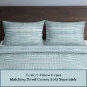 Zuidwest Winter Snowflakes & Pines Blauwe Standaar Kussensloop