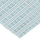 Zuidwest Winter Snowflakes Pines gestreept blauw Medium Tafelloper (Hoek)