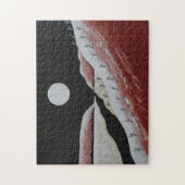 Zuidwest-woestijn - Abstract rood en zwart Legpuzzel (Verticaal)