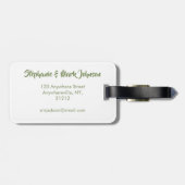 Zuidwest woestijn avontuur aquarel gepersonaliseer bagagelabel (Achterkant horizontaal)