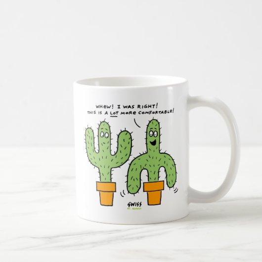 Zuidwest woestijn cactus cartoon grappige mok (Rechts)
