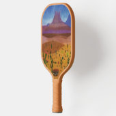 Zuidwest-woestijndroomkleurpotlood Tekening Pickleball Paddle (Links)