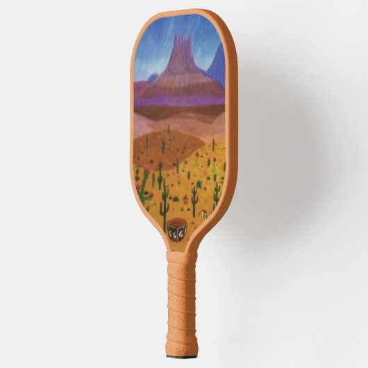 Zuidwest-woestijndroomkleurpotlood Tekening Pickleball Paddle (Links)