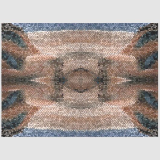 Zuidwest-woestijnmozaïekachtergrond ontkoppeling tissuepapier (Voorkant)