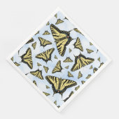 Zuidwest Yellow Swallowtail Butterflies Blue Sky Servet (Hoek)