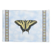 Zuidwest Yellow Swallowtail Butterfly Blue Sky Kussensloop (Achterkant-Links)