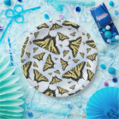 Zuidwest Yellow Swallowtail Butterfly Blue Sky Papieren Bordje (Feest)