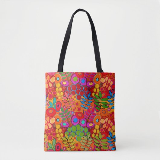 Zuidwest Zomerbloementuin Tote Bag (Voorkant)