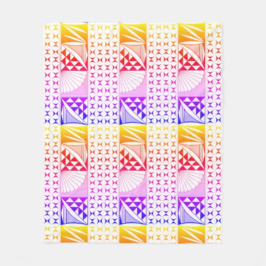 Zuidwest-zonsopgang bij Rainbow Fleece Blanket Deken (Voorkant)