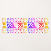 Zuidwest-zonsopgang bij regenboog yogamat (Voorkant (horizontaal))