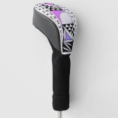 Zuidwest-zonsopgang in de Paarse Fade Golf Head-Ho Golfheadcover (Schuin)