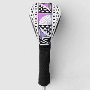 Zuidwest-zonsopgang in de Paarse Fade Golf Head-Ho Golfheadcover