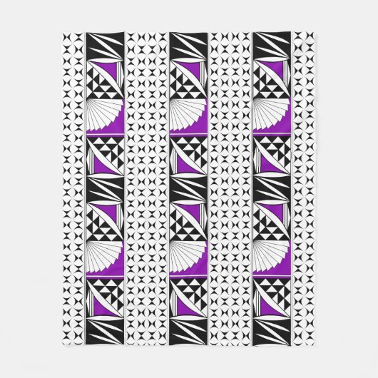 Zuidwest-zonsopgang in het Paars Fleece Deken (Voorkant)