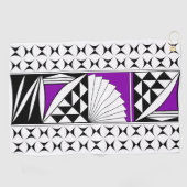 Zuidwest-zonsopgang in het Paars Golfhanddoek (Horizontaal)