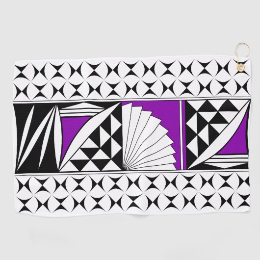 Zuidwest-zonsopgang in het Paars Golfhanddoek (Horizontaal)