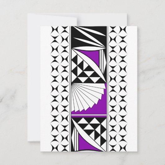 Zuidwest-zonsopgang in het Paars Notitiekaartje (Voorkant)