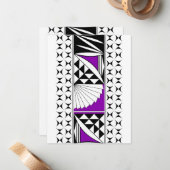 Zuidwest-zonsopgang in het Paars Notitiekaartje (Voorkant / Achterkant in situ)