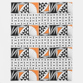 Zuidwest-zonsopgang in Oranje vlooienwand Fleece Deken (Voorkant)