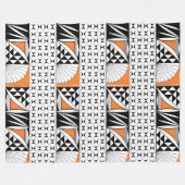 Zuidwest-zonsopgang in Oranje vlooienwand Fleece Deken (Voorkant (Horizontaal))