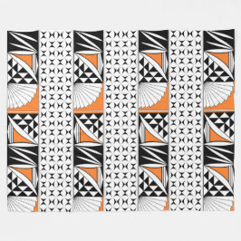 Zuidwest-zonsopgang in Oranje vlooienwand Fleece Deken