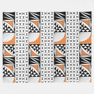 Zuidwest-zonsopgang in Oranje vlooienwand Fleece Deken