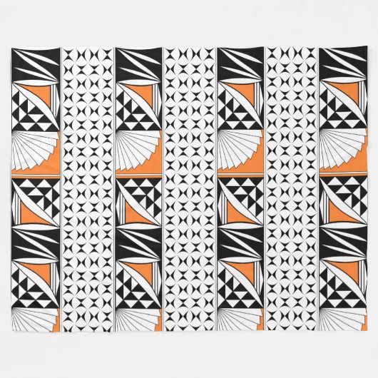 Zuidwest-zonsopgang in Oranje vlooienwand Fleece Deken (Voorkant (Horizontaal))