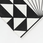 Zuidwest-zonsopgang in Oranje vlooienwand Fleece Deken (Hoek)