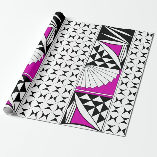 Zuidwest-zonsopgang in roze cadeaupapier (Uitgerold)