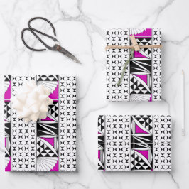 Zuidwest-zonsopgang in roze inpakpapier vel