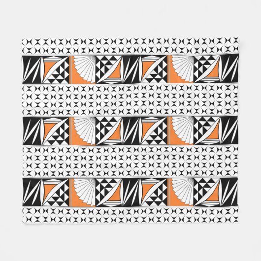 Zuidwest-zonsopgang in Sinaasappel Fleece Deken (Voorkant (Horizontaal))