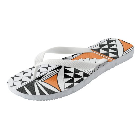 Zuidwest-zonsopgang in Sinaasappel Teenslippers (Schuin)